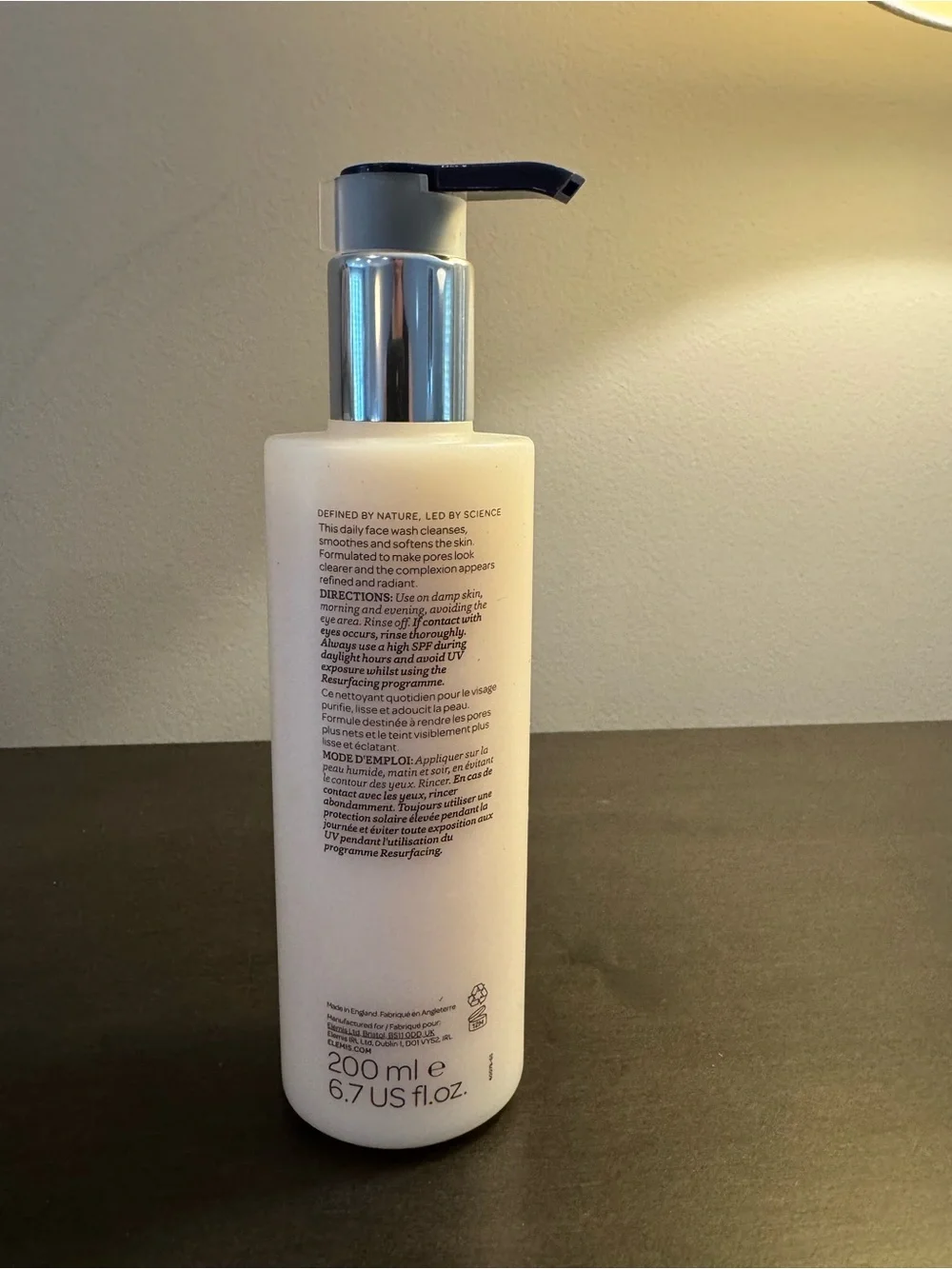 Elemis Dynamic Resurfacing Facial Wash 200 ml 6.7 oz Full Size NEW